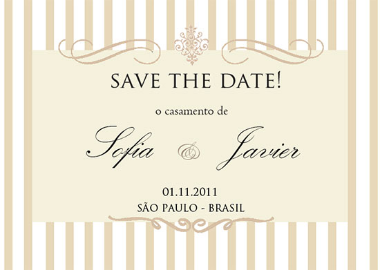 Fazer Convite Save The Date