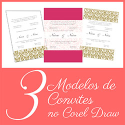 Modelos Convites Casamento Corel Draw